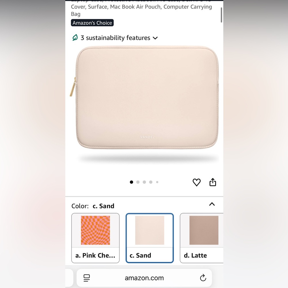 Cream Laptop 15 Inch Carrying Pouch
BRAND new